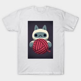 (Greeting Card) Yarn Kitty - Blue-Point T-Shirt